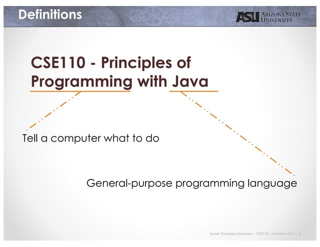 201707 CSE110 Lecture 01 | PDF