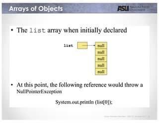 Javier Gonzalez-Sanchez | CSE110 | Summer 2017 | 8
Arrays of Objects
 