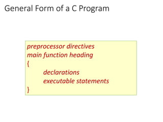 Cse115 lecture04introtoc programming | PPT