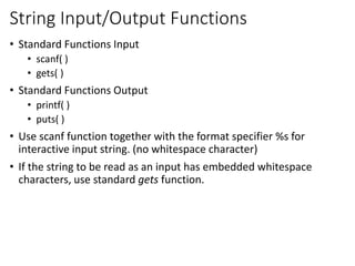 Cse115 lecture14strings part01 | PPT image.