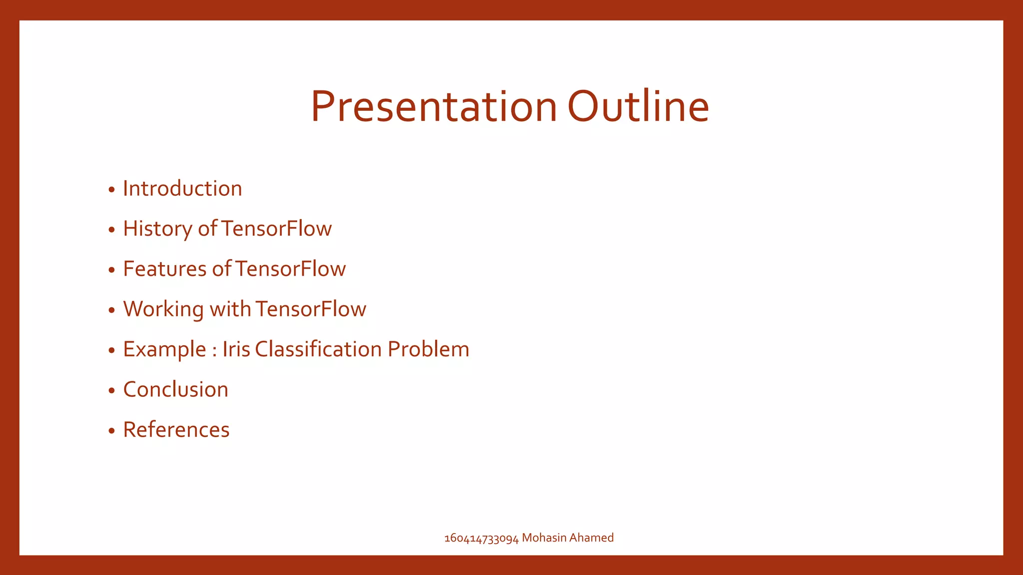 Introduction Tensorflow | PPT