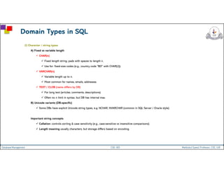 Comprehensive Introduction to SQL and Database Management Concepts | PDF