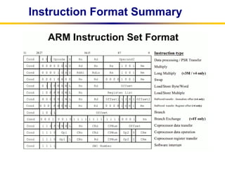 Comprehensive Overview of ARM Instruction Representation and Branching ...