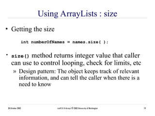 Programming Language Java Arrays and ArrayList | PPT