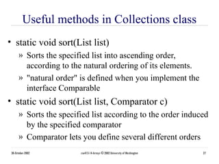 Programming Language Java Arrays and ArrayList | PPT