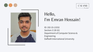 CSE498 - Professional Ethics in Computing | PDF