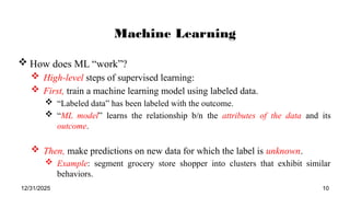 Machine Learning Course Outcomes advanced machine learning note for MSc students from astu | PPTX