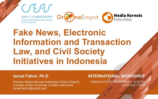 Fake News Electronic Information And Transaction Law And Civil Soci