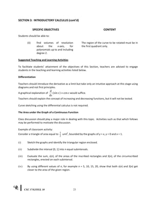 Csec additional mathematics syllabus | PDF