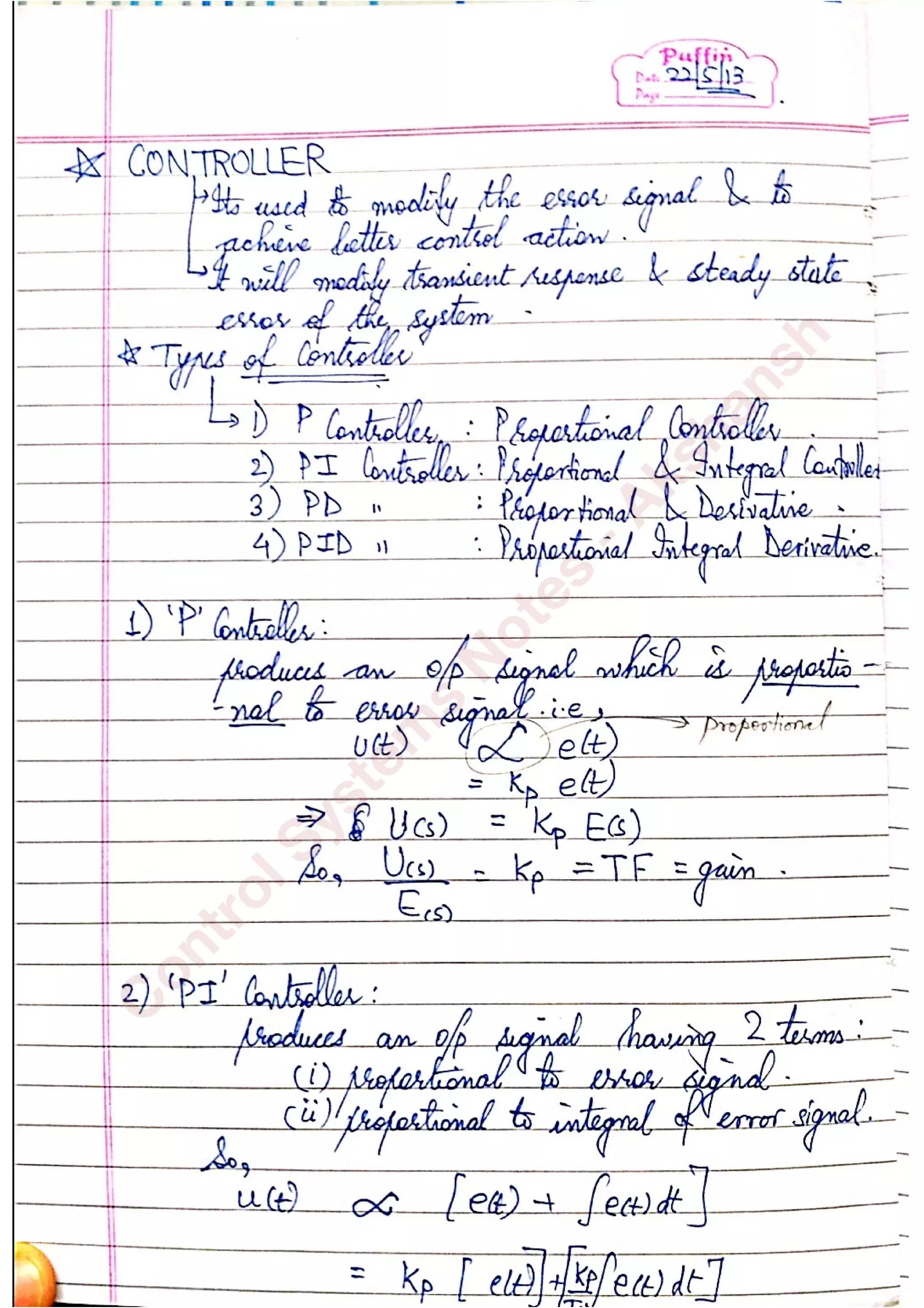 C
ontrolSystem
s
N
otes
-Akshansh
 