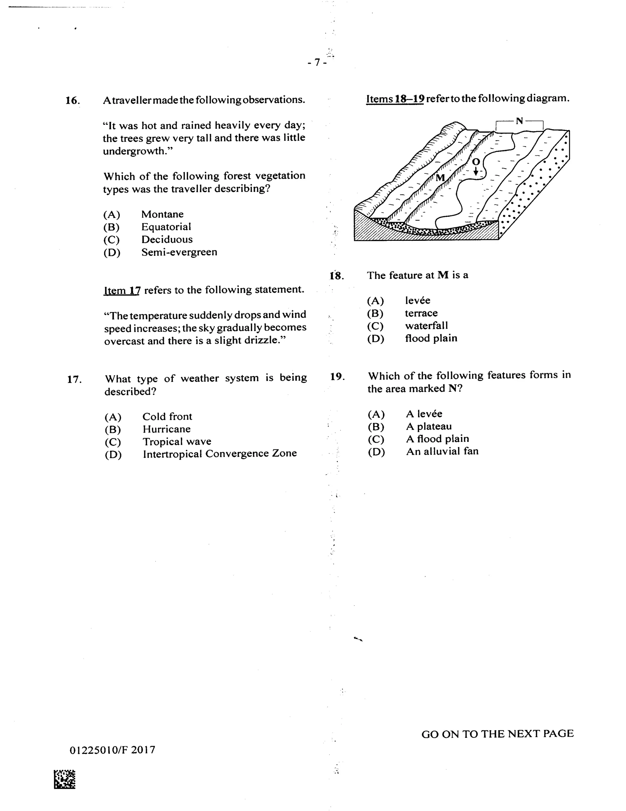 CSEC GEOGRAPHY PAPER 1- 2017 | PDF