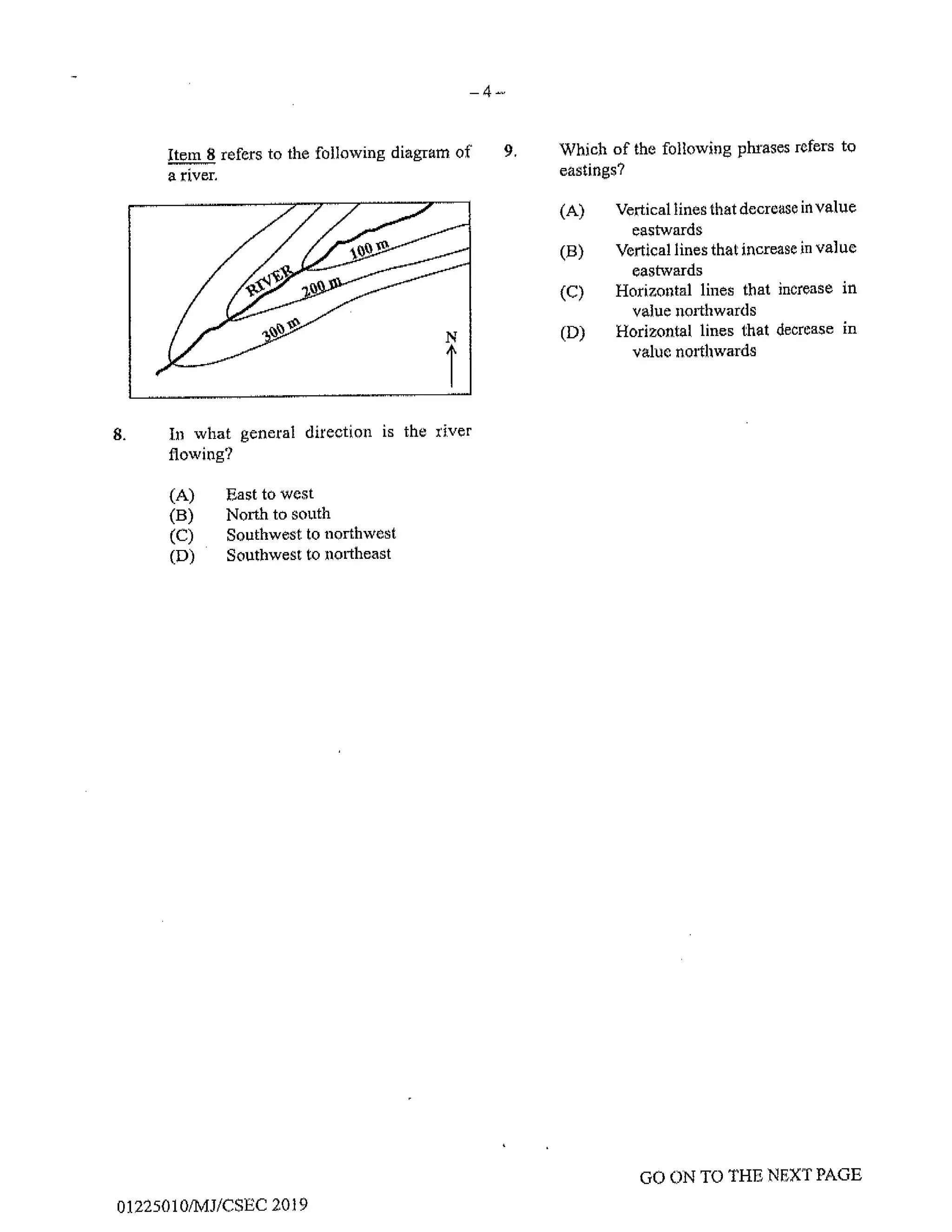 CSEC GEOGRAPHY PAPER 1- 2019