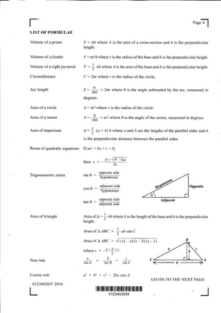 Csec maths paper2_2010-2016
