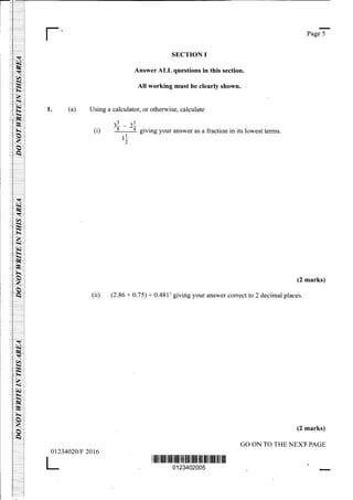 Csec maths paper2_2010-2016