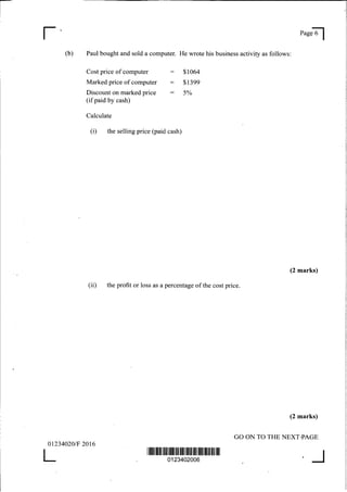 Csec maths paper2_2010-2016