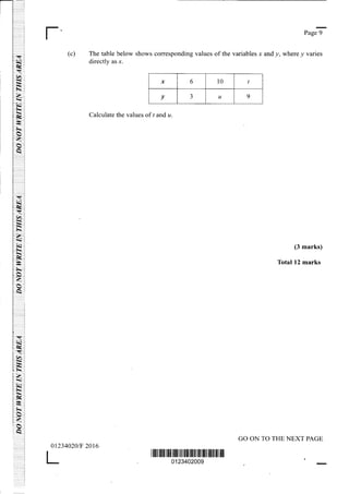 Csec maths paper2_2010-2016