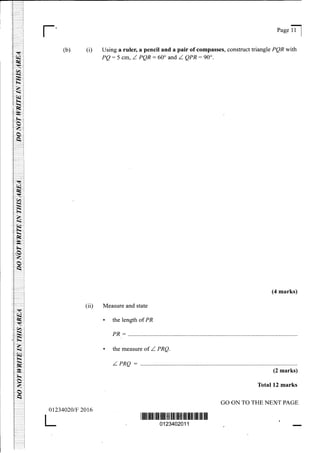 Csec maths paper2_2010-2016