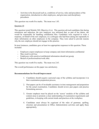 FDQGLGDWHVZHUHWRVWDWHWKUHHUHDVRQVZKDEXVLQHVVPDILQGLWQHFHVVDUWR
GHSORVWDII7KLVZDVZRUWKPDUNV

DQGLGDWHV¶ SHUIRUPDQFH LQGLFDWHG WKDW PDQ ZHUH QRW IDPLOLDU ZLWK WKH WHUP ³GHSORLQJ
VWDII´ DQG WKXV ZHUH XQDEOH WR JLYH WKH UHTXLUHG QXPEHU RI FRUUHFW UHVSRQVHV VXFK DV
H[SRVXUHRIHPSORHHVWRQHZVNLOOVXQHWKLFDOSUDFWLFHVVXFKDVWKHIWDQGKDELWXDOODWHQHVV
UHVWUXFWXULQJREMHFWLYHVDQGUHGXFWLRQRISHUVRQDOGLVFRPIRUW

)RU 3DUW E 