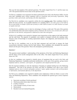 5(200(1'$7,216)2529(5$//,03529(0(17


 DQGLGDWHVVKRXOGDFTXLUHDSHUVRQDOFRSRIWKHVOODEXVDQGLQFRUSRUDWHLWLQWKH
SURFHVV RI WKHLU H[DPLQDWLRQ SUHSDUDWLRQ  7KH XVH RI SDVW SDSHUV ZRXOG EH RI
LQYDOXDEOHKHOSLQWLPHPDQDJHPHQWDQGSUHSDUDWLRQIRUWKHDFWXDOH[DPLQDWLRQ

 *UHDWHUHPSKDVLVVKRXOGEHSODFHGRQWKHODWHU PRGXOHVRIWKHVOODEXVDQGQHZHU
FRQWHQW DUHDV WR GHYHORS D FOHDU XQGHUVWDQGLQJ RI H[DPLQDWLRQ UHTXLUHPHQWV DQG
JXLGHOLQHVDQGLQNHHSLQJZLWKFXUUHQWWUHQGVDQGSUDFWLFHVDWWKHZRUNSODFH

 7KHUHVKRXOGEHLQFUHDVHGSUDFWLFHLQWKHFRPSOHWLRQRIIRUPVDQGRWKHUGRFXPHQWV
HVSHFLDOOSUHSDUDWLRQRIGUDIWVFKHFNOLVWVUHJLVWHUVDQGWUDYHOVFKHGXOHV

 DQGLGDWHV VKRXOG EH DZDUH RI WKH UXOHV RI JUDPPDU VSHOOLQJ VWUXFWXUH DQG
SUHVHQWDWLRQLQ2IILFH$GPLQLVWUDWLRQDFWLYLWLHVDQGDSSOWKHVHFRPSHWHQWO






 