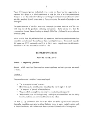 CARIBBEAN EXAMINATIONS COUNCIL
REPORT ON CANDIDATES’ WORK IN THE
SECONDARY EDUCATION CERTIFICATE EXAMINATION
JANUARY 2011
OFFICE ADMINISTRATION
GENERAL PROFICIENCY EXAMINATION
Copyright © 2011 Caribbean Examinations Council
St Michael, Barbados
All rights reserved.
 