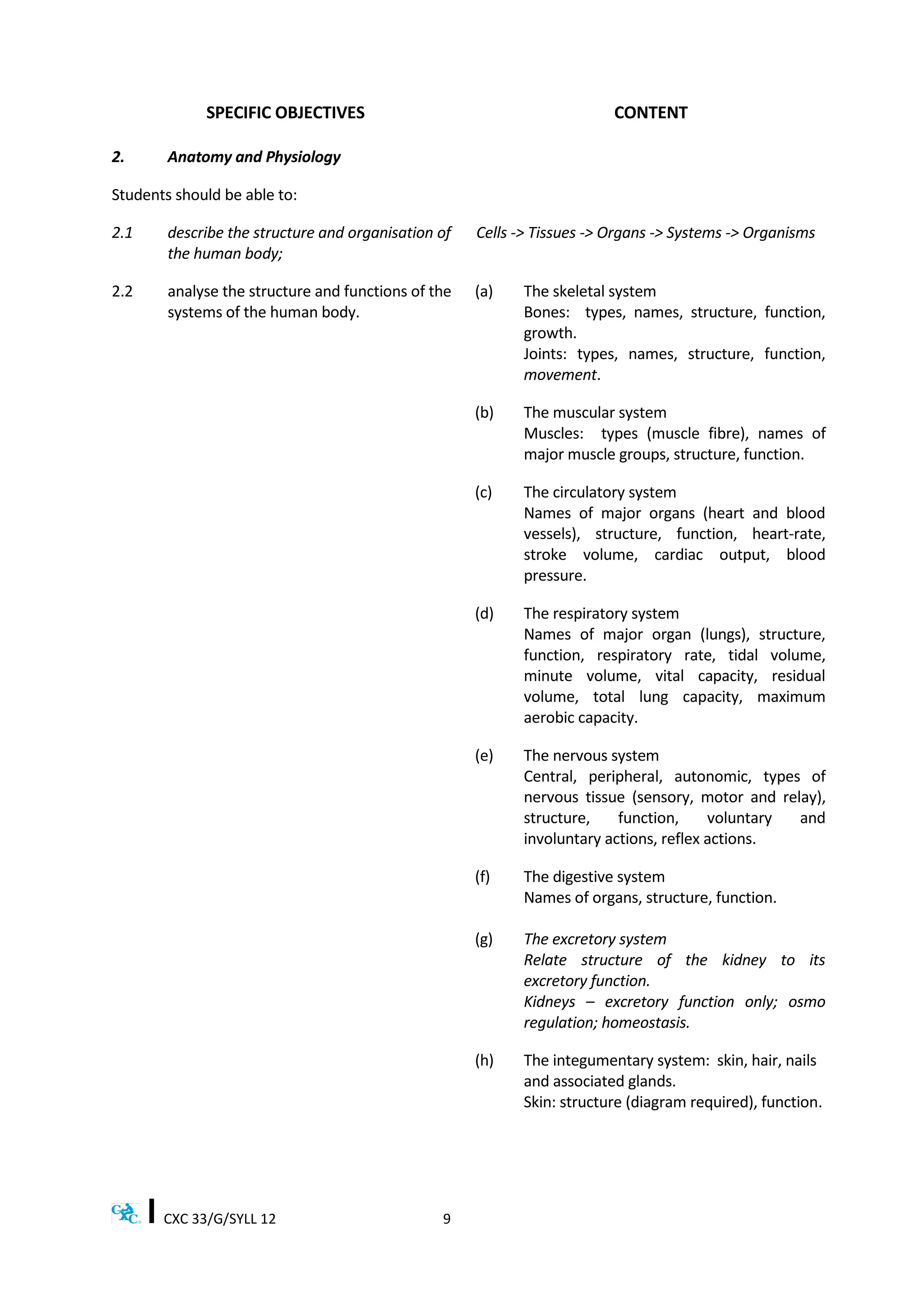 Csec physical education and sport syllabus | PDF