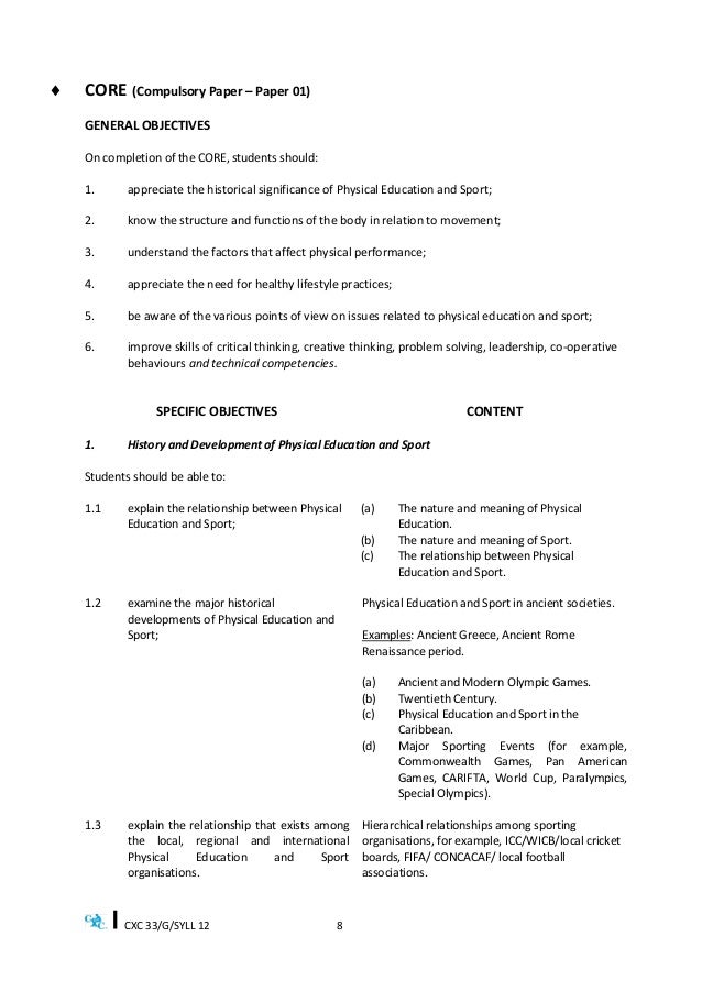 Papers about physical education