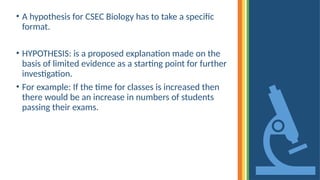Csec Example CXC CSEC PLAN & DESIGN LABS presentation | PPTX