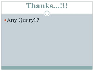 Thanks…!!!
Any Query??
 