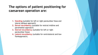 Angled Recumbency C SECTION IN SMALL AND LARGE ANIMALSpptx | PPTX