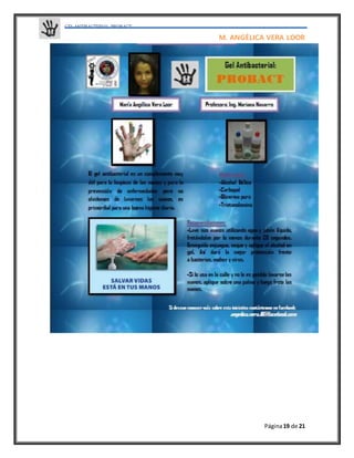 GELANTIBACTERIAL PROBACT
M. ANGÉLICA VERA LOOR
Página19 de 21
 