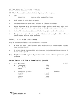 Csec visual arts syllabus | PDF