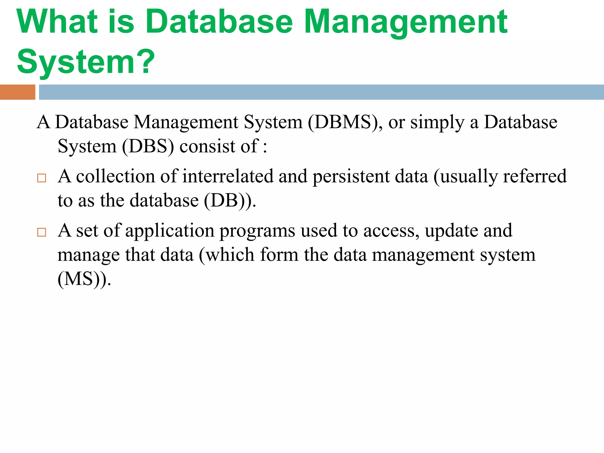 Database Management System ppt | PPTX