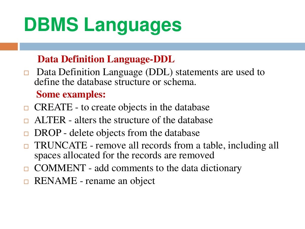 Database Management System ppt