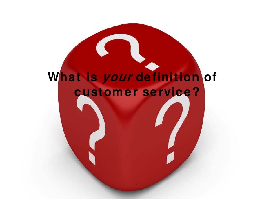 what is your definition of great customer service