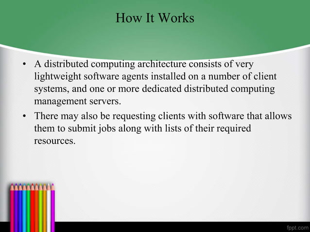Distributed Computing ppt | PPT