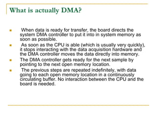 Direct Memory Access ppt | PPTX
