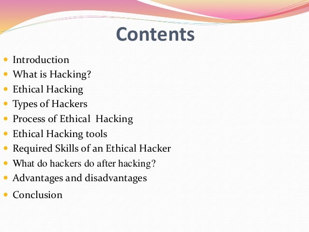 Ethical hacking seminar report pdf