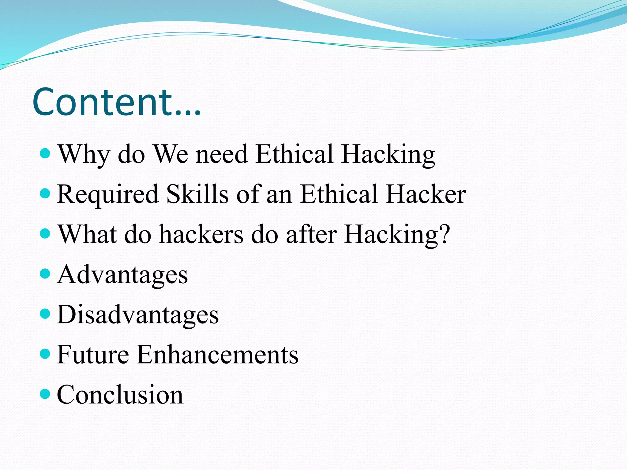 Presentation on Ethical Hacking ppt | PPTX