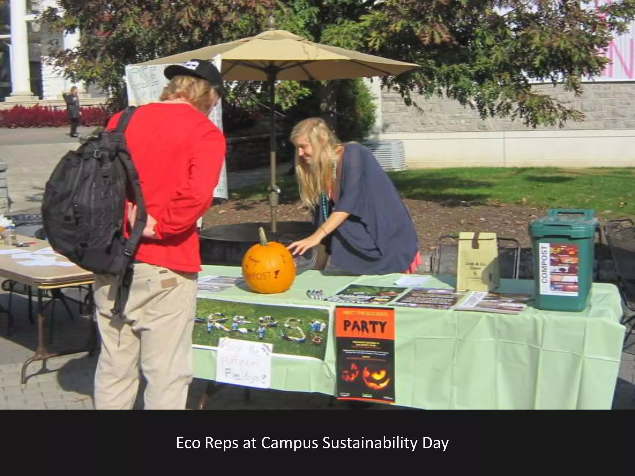 Eco Reps at Campus Sustainability Day
 