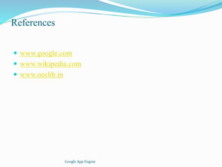 Google App Engine ppt | PPTX