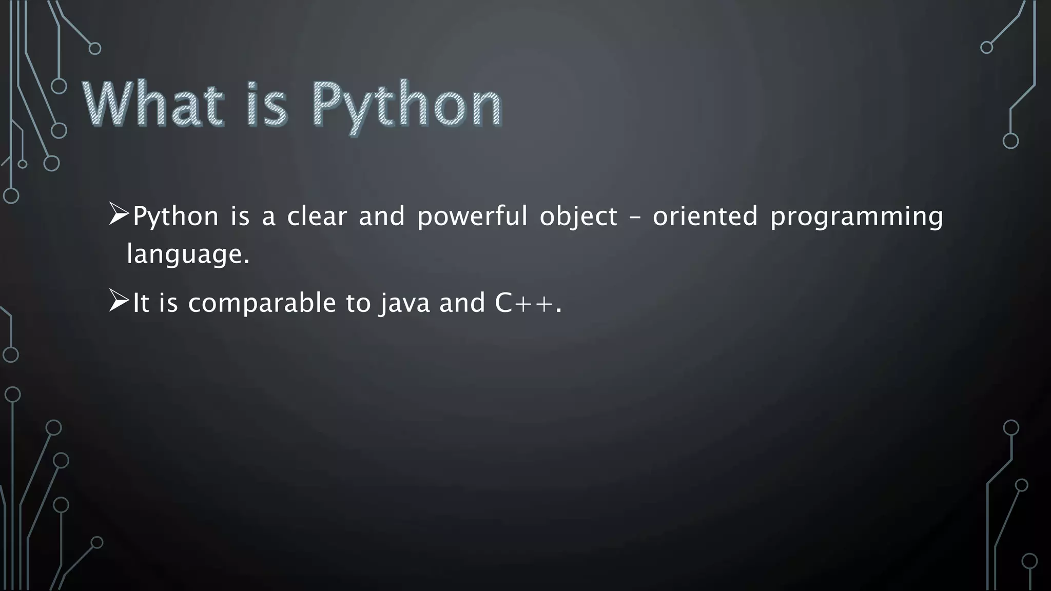 python ppt | PPT