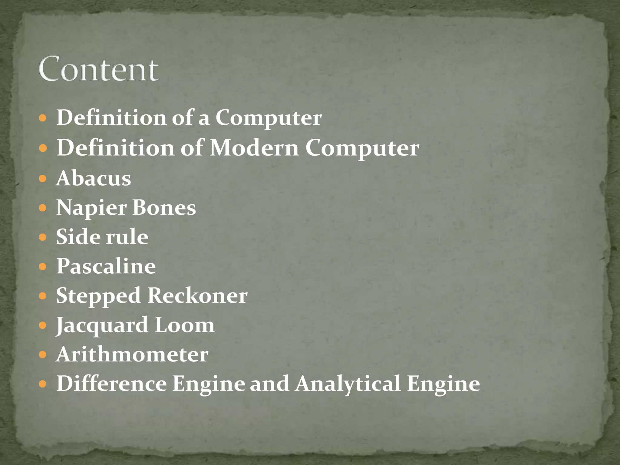 History of computers ppt ppt