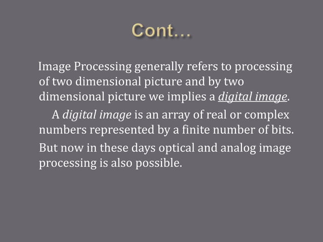 Image Processing ppt | PPTX | Photo Editing Software | Computer ...
