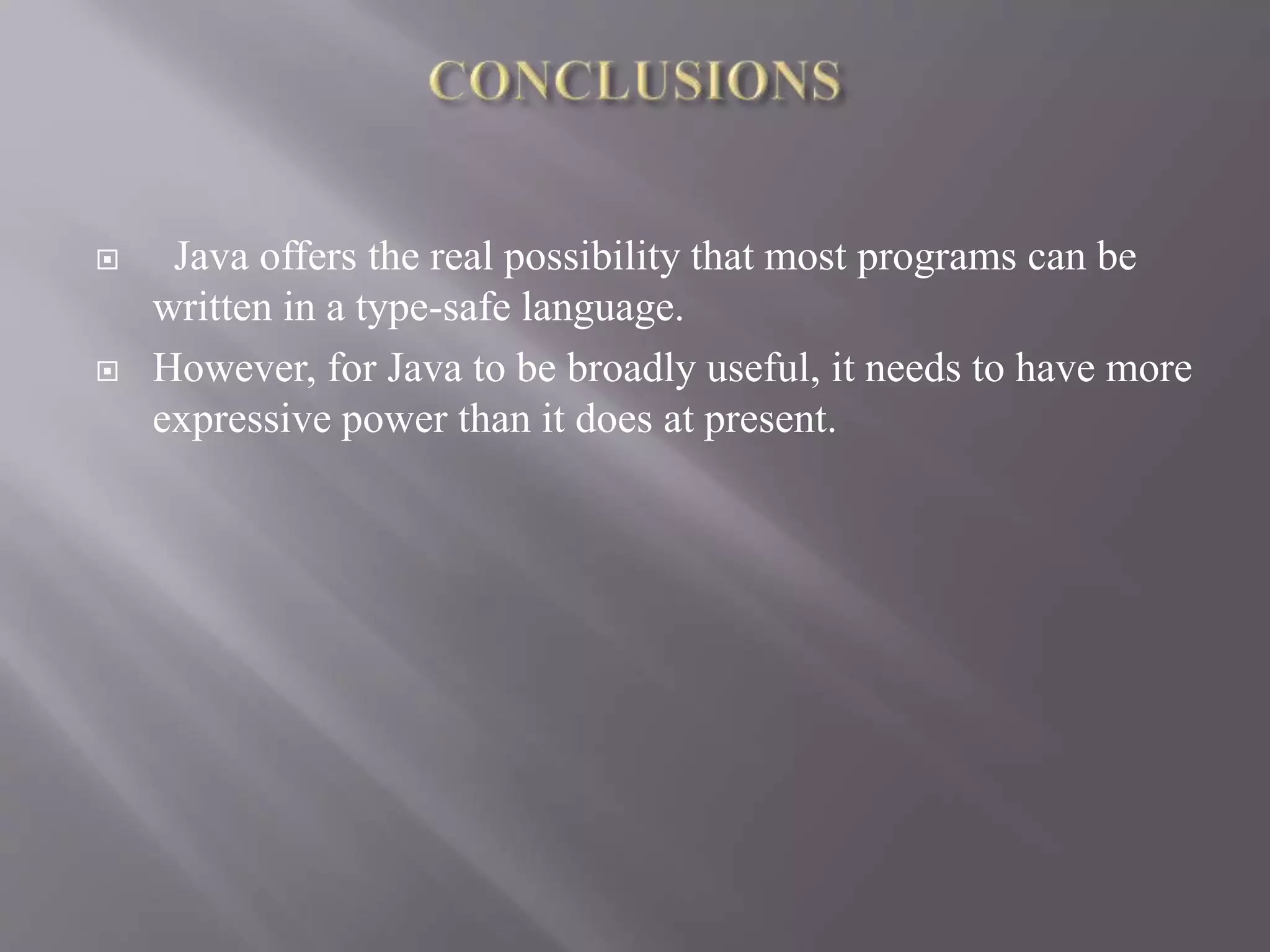 computer science JAVA ppt | PPTX | Programming Languages | Computing