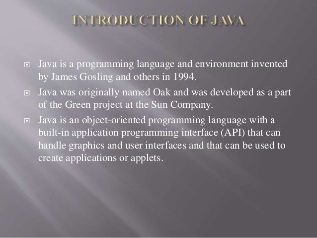 computer science JAVA ppt
