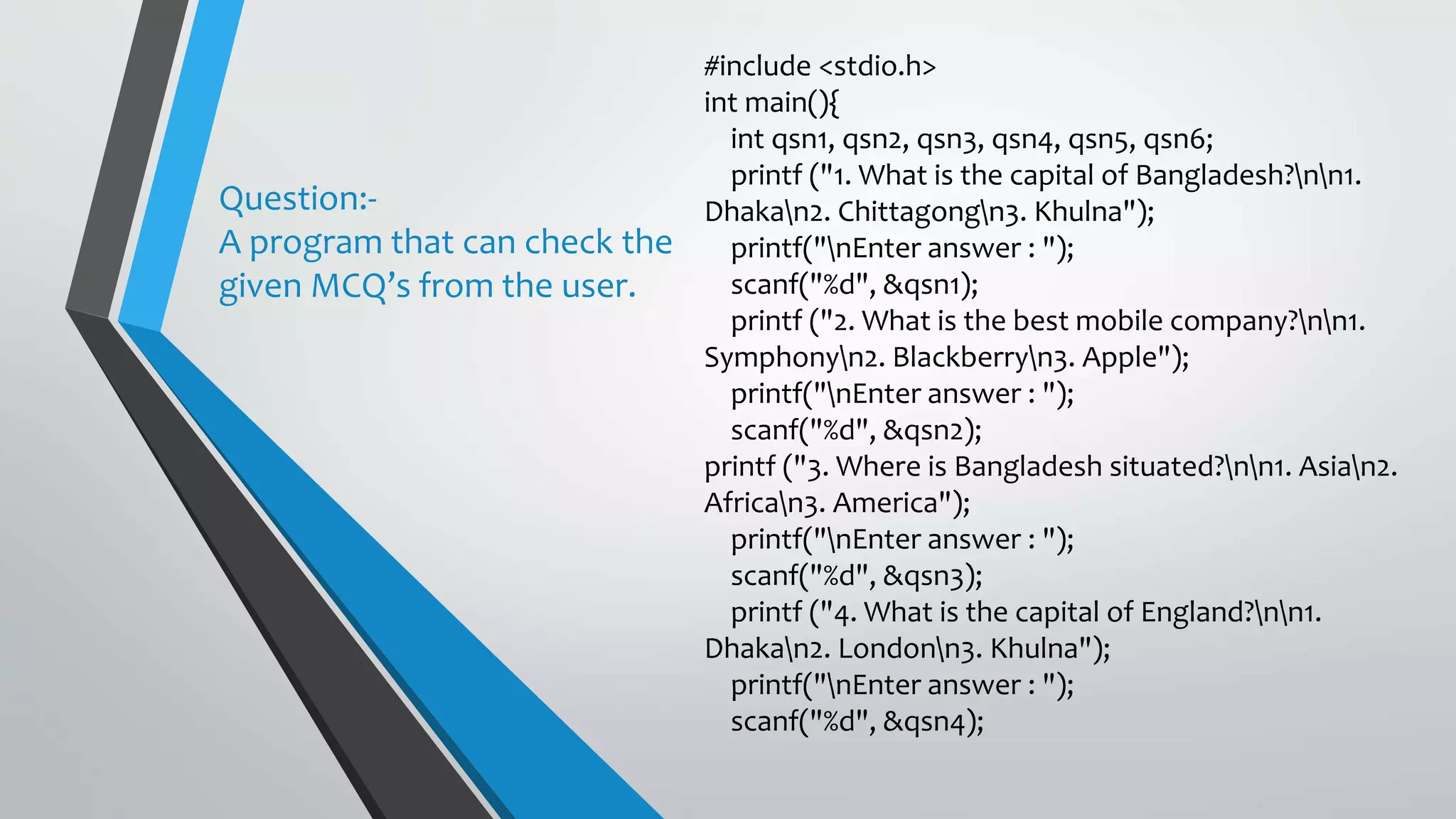C Programming Example | PPTX