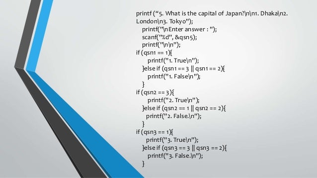 C Programming Example