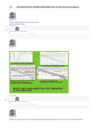 110 CSELTMUSEUM POST RECORDS FROM MARCH 2014 TO JUNE 2015 by Piero Belforte
Piero Belforte
March 28
Attacco a Keysight (ex Agilent, ex Hp), vedi commenti al video:
https://www.youtube.com/watch…
Like · Comment

Write a comment...
Piero Belforte
March 28
Like · Comment

Write a comment...
Piero Belforte
March 28
EXAMPLE OF COMPLEX MULTILAYER PCB DWS MODEL EXTRACTED FROM MANUFACTURING FILES BY POST-LAYOUT APPLICATION PRESTO
 