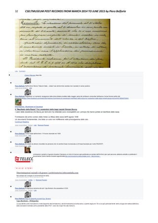 32 CSELTMUSEUM POST RECORDS FROM MARCH 2014 TO JUNE 2015 by Piero Belforte
Like · Comment
 Chiara Ottaviano likes this.

Piero Belforte Dall'Archivio Storico Telecom Italia ...notare l'uso del termine razzista (non razziale) in senso positivo
June 12 at 10:48pm · Like

Piero Belforte Disgustoso: un momento vergognoso della storia italiana avallato dalla maggior parte dei professori universitari dell'epoca (inclusi famosi politici del
dopoguerra)https://www.facebook.com/notes/informazione-illuminiamo-le-coscienze/il-manifesto-della-razza-tra-i-sostenitori-delle-leggi-razziali-giorgio-bocca/243185945754641
Informazione - Illuminiamo le Coscienze
Il "Manifesto della Razza" Tra i sostenitori delle leggi razziali Giorgio Bocca.
I valori della resistenza che Bocca per tanti anni ha millantato sono incompatibili con i principi che hanno portato al manifesto della razza.
Frontespizio del primo numero della rivista La difesa della razza dell'8 agosto 1938
Un documento fondamentale, che ebbe un ruolo non indifferente nella promulgazione delle cosi...
Continue Reading
June 14 at 4:00pm · Edited · Like · Remove Preview

Piero Belforte Come risulta dall'archivio i 14 furono licenziati nel 1939.
June 13 at 3:28pm · Like

Piero Belforte Mi chiedo se almeno ricevettero la pensione che mi sembra fosse riconosciuta a chi fosse licenziato per motivi RAZZISTI.
June 13 at 3:30pm · Like

Chiara Ottaviano Per le discriminazioni razziali e di genere durante il fascismo un inizio di ricerca è già pubblicata sul portale dell'Archivio (per quel percorso abbiamo estratto e pubblicato il
documento postato sopra). Sicuramente il tema merita di essere approfonditohttp://archiviostorico.telecomitalia.com/.../discriminazi...
Discriminazioni razziali e di genere | archiviostorico.telecomitalia.com
Nel verbale del Consiglio di Amministrazione della...
ARCHIVIOSTORICO.TELECOMITALIA.COM
June 14 at 8:46am · Unlike · 1 · Remove Preview

Piero Belforte A imperitura memoria del prof. Ugo Bordoni che presiedeva il CDA.
June 14 at 9:47pm · Edited · Like

Piero Belforte https://it.wikipedia.org/wiki/Ugo_Bordoni
Ugo Bordoni - Wikipedia
La sua attività come ricercatore fu rivolta dapprima alla termotecnica, alla termodinamica ed all'acustica; a partire dagli anni '30 si occupò particolarmente dello sviluppo del settore telefonico,
tanto da essere nominato primo presidente della STET, ruolo che ricoprì fino alla morte.[1]
 