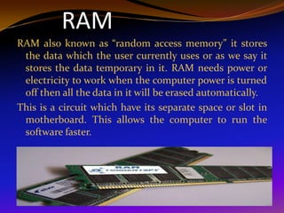 memory organization of a computer | PPTX
